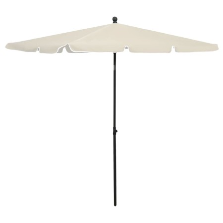 Garden umbrella with sand-colored pole 210x140 cm by vidaXL, Umbrellas - Ref: Foro24-315543, Price: 57,89 €, Discount: %