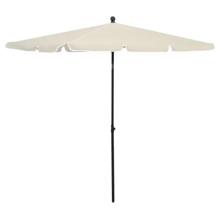 Garden umbrella with sand-colored pole 210x140 cm by vidaXL, Umbrellas - Ref: Foro24-315543, Price: 52,36 €, Discount: %