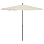 Garden umbrella with sand-colored pole 210x140 cm by vidaXL, Umbrellas - Ref: Foro24-315543, Price: 57,89 €, Discount: %