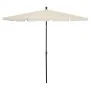 Garden umbrella with sand-colored pole 210x140 cm by vidaXL, Umbrellas - Ref: Foro24-315543, Price: 52,36 €, Discount: %