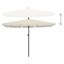 Garden umbrella with sand-colored pole 210x140 cm by vidaXL, Umbrellas - Ref: Foro24-315543, Price: 57,89 €, Discount: %