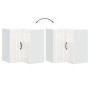 Armario de cocina de esquina pared Lucca blanca de alto brillo von , Küchenschränke - Ref: Foro24-853859, Preis: 96,28 €, Rab...
