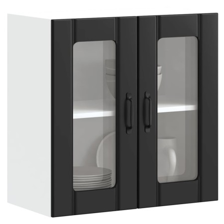 Armario pared cocina puerta de cristal Lucca negra von , Küchenschränke - Ref: Foro24-853908, Preis: 68,76 €, Rabatt: %