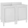 Fregadero de cocina profesional acero inoxidable 120x60x96 cm de vidaXL, Restauración - Ref: Foro24-3058270, Precio: 526,10 €...