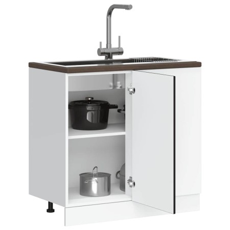 Mueble bajo de cocina Kalmar madera de ingeniería negra von , Küchenschränke - Ref: Foro24-854319, Preis: 82,32 €, Rabatt: %