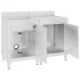 Fregadero de cocina profesional acero inoxidable 120x60x96 cm de vidaXL, Restauración - Ref: Foro24-3058270, Precio: 526,10 €...