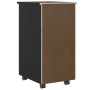 Cajonera con ruedas MOSS madera maciza de pino negro von , Schließfächer und Lagerschränke - Ref: Foro24-4015792, Preis: 151,...