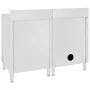 Fregadero de cocina profesional acero inoxidable 120x60x96 cm de vidaXL, Restauración - Ref: Foro24-3058270, Precio: 526,10 €...