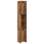 Juego de muebles de baño 4 piezas madera ingeniería envejecida by , Bathroom furniture - Ref: Foro24-3328555, Price: 209,41 €...