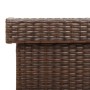 Caja de almacenaje jardín ruedas ratán PE marrón 110x55x73 cm by , Outdoor storage boxes - Ref: Foro24-4103827, Price: 112,54...