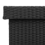 Caja almacenaje jardín ruedas ratán sintético negro 160x55x75cm von , Aufbewahrungsboxen für den Außenbereich - Ref: Foro24-4...