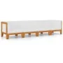 Gartenmöbel- und Kissenset 4-teilig aus massivem Akazienholz von vidaXL, Gartensets - Ref: Foro24-3058116, Preis: 557,56 €, R...
