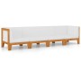 Gartenmöbel- und Kissenset 4-teilig aus massivem Akazienholz von vidaXL, Gartensets - Ref: Foro24-3058116, Preis: 591,98 €, R...