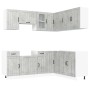 Mueble cocina Lucca gris hormigón 11 pzas madera contrachapada by , Kitchen cabinets - Ref: Foro24-3314955, Price: 690,52 €, ...
