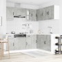 Mueble cocina Lucca gris hormigón 11 pzas madera contrachapada by , Kitchen cabinets - Ref: Foro24-3314955, Price: 690,52 €, ...