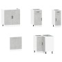 Mueble cocina Lucca gris hormigón 11 pzas madera contrachapada by , Kitchen cabinets - Ref: Foro24-3314955, Price: 690,52 €, ...