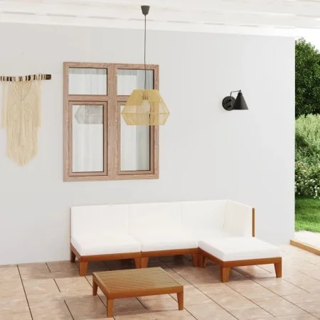 Garden furniture set with 5 pieces and solid acacia wood cushions. by vidaXL, Garden sets - Ref: Foro24-3058106, Price: 545,6...