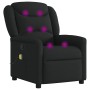 Sillón reclinable de masaje de tela negro by , Armchairs - Ref: Foro24-4015608, Price: 213,58 €, Discount: %