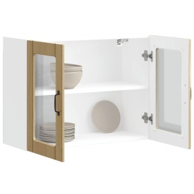 Armario pared cocina puerta de cristal Lucca roble sonoma von , Küchenschränke - Ref: Foro24-853850, Preis: 86,06 €, Rabatt: %