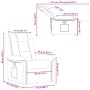 Sillón reclinable de tela marrón by , Armchairs - Ref: Foro24-4015620, Price: 192,37 €, Discount: %
