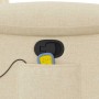 Sillón de masaje reclinable de tela crema de , Sillones - Ref: Foro24-4015634, Precio: 238,52 €