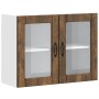 Armario pared cocina puerta de cristal Lucca roble ahumado von , Küchenschränke - Ref: Foro24-853852, Preis: 84,43 €, Rabatt: %