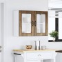 Armario pared cocina puerta de cristal Lucca roble ahumado von , Küchenschränke - Ref: Foro24-853852, Preis: 84,43 €, Rabatt: %