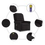 Sillón reclinable de masaje de tela negro von , Sessel - Ref: Foro24-4015648, Preis: 226,42 €, Rabatt: %