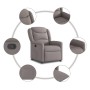 Sillón reclinable de tela gris taupe by , Armchairs - Ref: Foro24-4015603, Price: 205,35 €, Discount: %