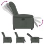 Sillón reclinable de tela gris oscuro by , Armchairs - Ref: Foro24-4015617, Price: 196,71 €, Discount: %