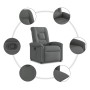 Sillón reclinable de tela gris oscuro by , Armchairs - Ref: Foro24-4015617, Price: 196,71 €, Discount: %