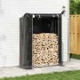 Leñero con protector de lluvia 150x60x200 cm acero galvanizado by , Firewood bags and holders - Ref: Foro24-4104953, Price: 9...