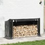 Leñero cubierta lluvia 200,5x60,5x110,5 cm acero galvanizado by , Firewood bags and holders - Ref: Foro24-4104945, Price: 96,...