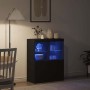 Aparador negro 81x37x100 cm madera de ingeniería von , Schließfächer und Lagerschränke - Ref: Foro24-3318618, Preis: 136,80 €...