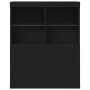 Aparador negro 81x37x100 cm madera de ingeniería von , Schließfächer und Lagerschränke - Ref: Foro24-3318618, Preis: 136,80 €...