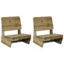 Sillas de jardín 2 uds 60x64x70,5 cm madera de pino impregnada by , Garden chairs - Ref: Foro24-859316, Price: 136,29 €, Disc...