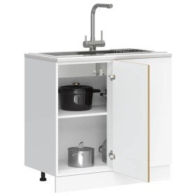 Mueble bajo para fregadero madera de ingeniería roble artesanal by , Kitchen cabinets - Ref: Foro24-854297, Price: 78,27 €, D...