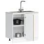 Mueble bajo para fregadero madera de ingeniería roble artesanal by , Kitchen cabinets - Ref: Foro24-854297, Price: 78,27 €, D...