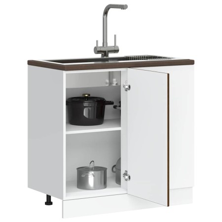 Mueble bajo para fregadero de madera de ingeniería roble marrón von , Küchenschränke - Ref: Foro24-854295, Preis: 77,26 €, Ra...