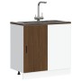 Mueble bajo para fregadero de madera de ingeniería roble marrón von , Küchenschränke - Ref: Foro24-854295, Preis: 77,26 €, Ra...