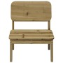 Silla de jardín madera de pino impregnada 60x52,5x72 cm von , Gartenstühle - Ref: Foro24-859321, Preis: 66,90 €, Rabatt: %