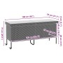 Caja almacenaje jardín ruedas ratán sintético gris 160x55x75 cm by , Outdoor storage boxes - Ref: Foro24-4103833, Price: 146,...