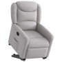 Sillón reclinable elevable de tela gris nube de , Sillones - Ref: Foro24-3303203, Precio: 273,52 €, Descuento: %