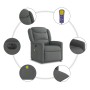 Sillón reclinable de masaje eléctrico tela gris oscuro von , Sessel - Ref: Foro24-3303185, Preis: 241,92 €, Rabatt: %