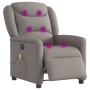 Sillón reclinable de masaje eléctrico tela gris taupe von , Sessel - Ref: Foro24-3303191, Preis: 256,52 €, Rabatt: %