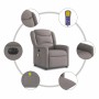 Sillón reclinable de masaje eléctrico tela gris taupe von , Sessel - Ref: Foro24-3303191, Preis: 256,52 €, Rabatt: %