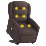 Sillón masaje eléctrico reclinable elevable tela marrón oscuro von , Sessel - Ref: Foro24-3303229, Preis: 320,23 €, Rabatt: %