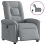 Sillón reclinable eléctrico tela gris claro by , Armchairs - Ref: Foro24-3303234, Price: 233,91 €, Discount: %