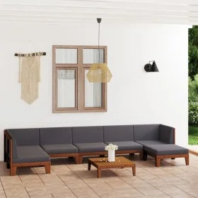 Garden furniture and cushions set 8 pieces solid acacia wood by vidaXL, Garden sets - Ref: Foro24-3058151, Price: 964,32 €, D...