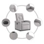 Sillón reclinable eléctrico de tela gris nube by , Armchairs - Ref: Foro24-3303243, Price: 237,98 €, Discount: %